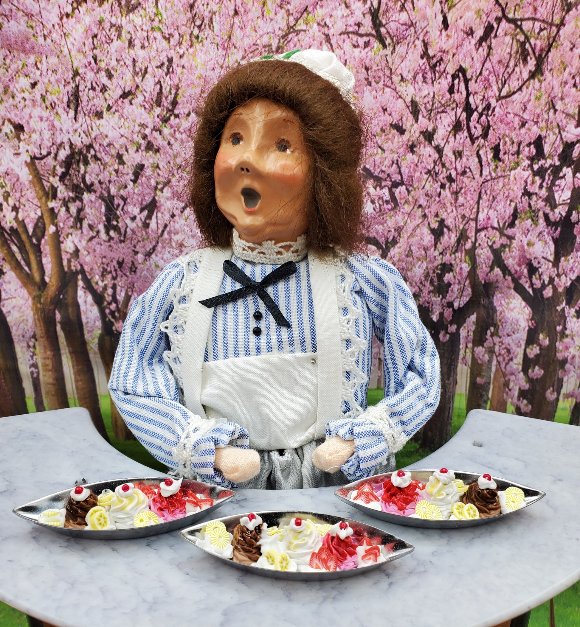 Byers' Choice Doll with Banana Splits