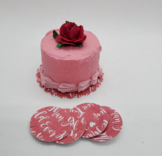 Red rose cake