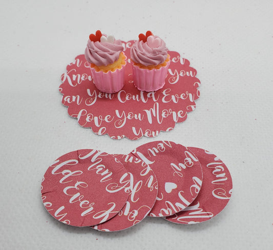 Valentine's day heart cupcakes