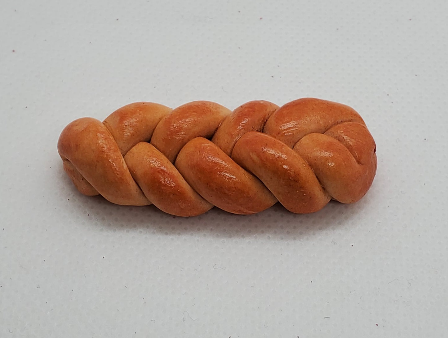 Braided bread polymer clay doll food