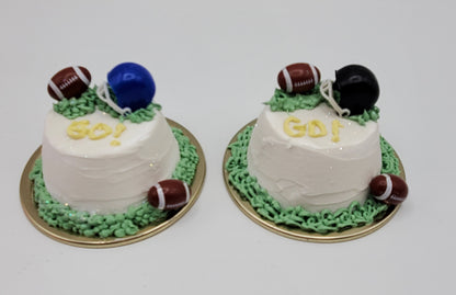 Foot ball cakes