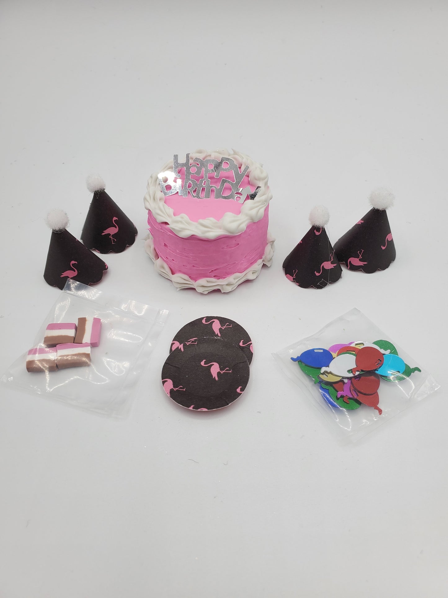 Pink Flamingo Birthday party set